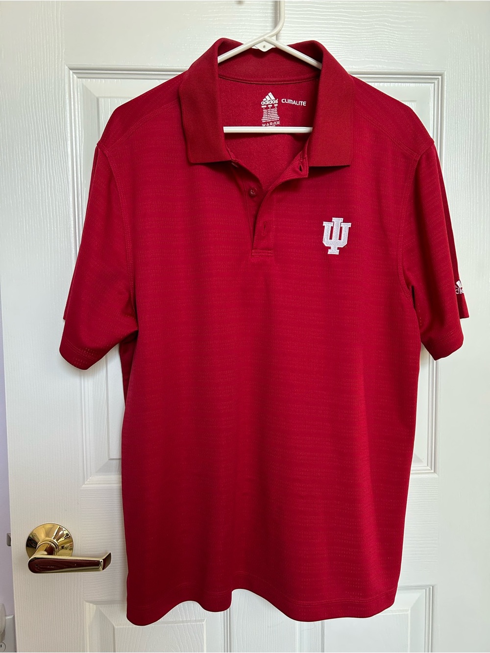 adidas Red Indiana University Polo Shirt